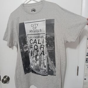 Ocean Current City of Angels California Short Sleeve Gray T Shirt LG